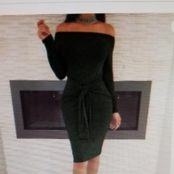 Off Shoulder Bandage Dress - Picture 4 of 6